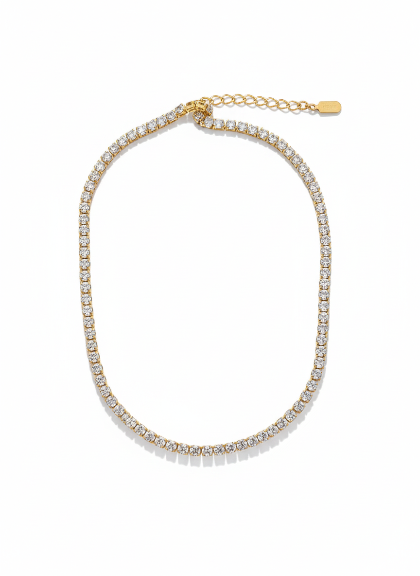 Colar riviera em ouro