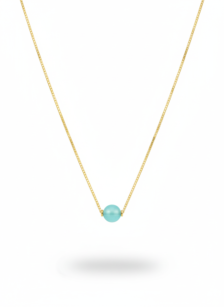 Colar de pedra natural