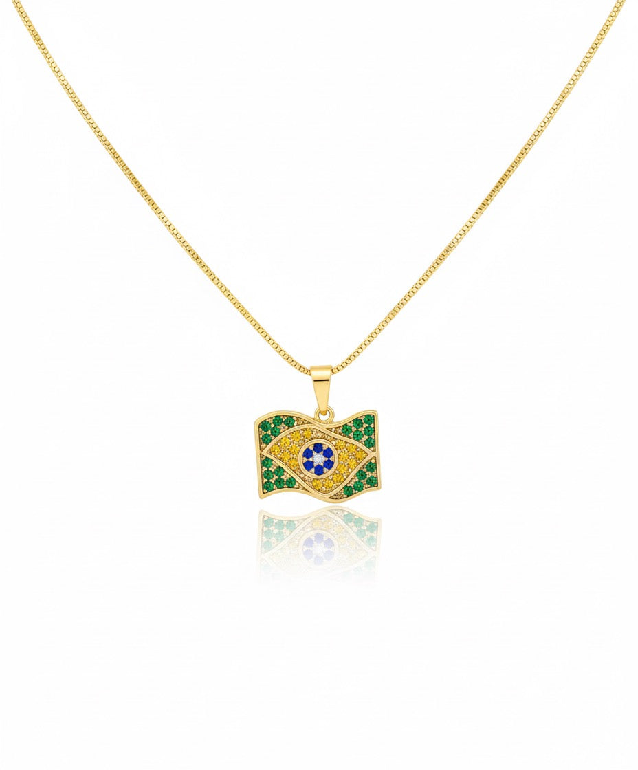 Colar bandeira do BRASIL