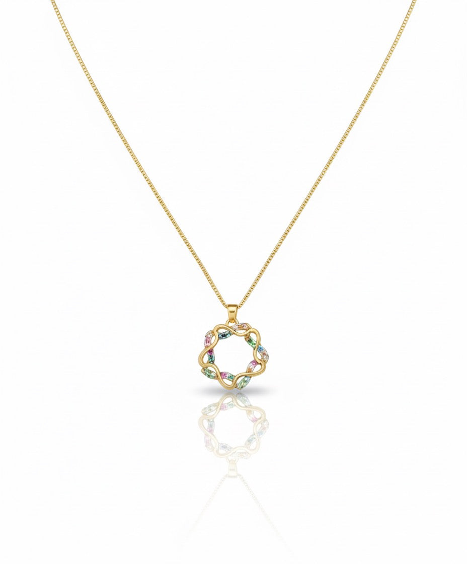 Colar estrela colorida